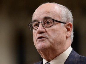Julian Fantino answers a question during Question Period in the House of Commons in Ottawa on Wednesday, Jan. 28, 2015.