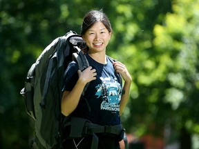 Fei Wu came to Canada from China four years ago and had never camped in her life. Now she volunteers with ParkBus, a service that takes people from Ottawa and Toronto to Ontario parks. (Julie Oliver / Ottawa Citizen)