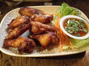 Isaan-style chicken wings at Wandee Thai