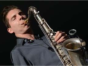 At the 2015 TD Ottawa International Jazz Festival, Vancouver saxophonist Eli Bennett.