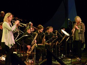 The Christine Jensen Jazz Orchestra, shown above  at the 2015 TD International Jazz Festival, will return to play the festival this year, in keeping with the event's focus on women.