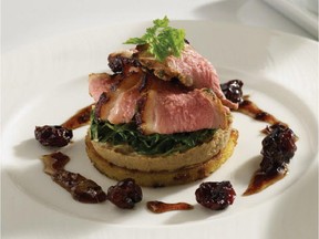 Bourbon breast of duck at the Urban Pear, photo by chef Paul Vanderpool Jr.