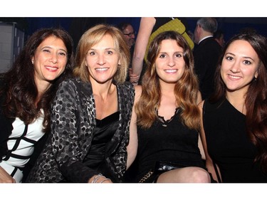 From left, Dikea Merziotis, Soula Koutras, Anastasia Reklitis and Angelica Lafkas at the Gold Plate Dinner afterparty, held Tuesday, June 9, 2015, at the Hellenic Meeting and Reception Centre. (