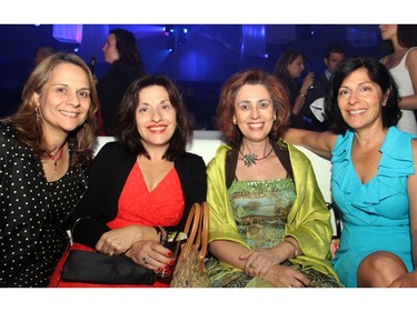 From left, Pinelopi Makrodimitris, Doris Ramphos, Vassiliki Tsirou and Mary Reklitis at the afterparty for the 30th Annual Gold Plate Dinner held at the Hellenic Meeting and Reception Centre  on Tuesday, June 9, 2015.