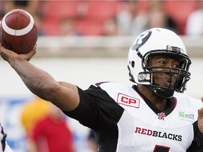 Ottawa Redblacks quarterback Henry Burris knows quarterbacks are targets.