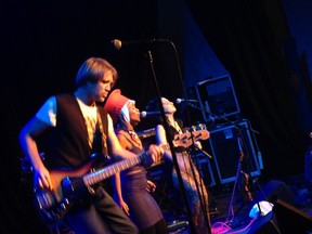 Three members of Freshlyground, which played the TD Ottawa International Jazz Festival's OLG tent on Wednesday night.