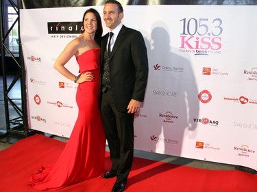 Jason LaTorre and Joanne Minns made for a striking couple on the red carpet at the Bash Noir party for the Snowsuit Fund, held Saturday, June 20, 2015, at Lansdowne Park's Horticulture Building.