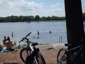 Lac Leamy Beach is closed for swimming