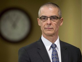 CSIS director Michel Coulombe is shown Monday March 9, 2015 in Ottawa. The Conservative government alarmed privacy advocates by overhauling the law to give Canada's spy agency easier access to federal data, even though the spies themselves said greater information-sharing could be done under existing laws, newly released documents show.