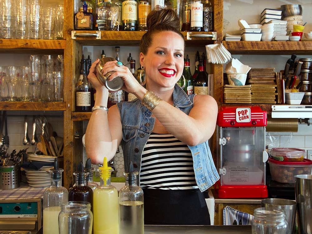 Adrienne Scorah is a bartender at The Moonroom on Preston Street, which makes its own grenadine, almond milk and macerated cherries for its refreshing Mai Tai cocktail.