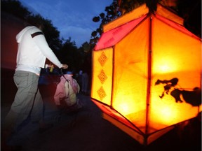 Make a lantern for the Lumiere Festival.