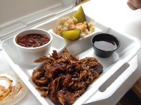 Pulled Pork from Zydeco Smokehouse 
pic by Peter Hum  Ottawa Citizen Photo Email ORG XMIT: POS1505311428045069