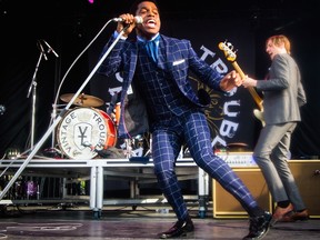 Vintage Trouble on stage at Bluesfest 2014, in a photo taken by Rohit Saxena, a participant in the festival's concert-photography workshop.