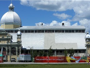 Awkward repair to 
Aberdeen Pavilion 
roof is 'inappropriate,' says the Ontario Heritage Trust, which helped pay for the pavilion's restoration in 1994.