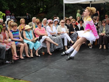 Students from the Trillium Academy of Irish Dance performed at the annual garden party and fashion show for Cornerstone Housing for Women, held at the official residence of the Irish ambassador on Sunday, June 7, 2015.