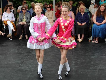 Students from the Trillium Academy of Irish Dance performed at the annual garden party and fashion show for Cornerstone Housing for Women, held at the official residence of the Irish ambassador on Sunday, June 7, 2015.
