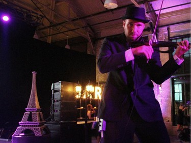 The Bash Noir party, held at Lansdowne Park's Horticulture Building on Saturday, June 20, 2015, featured non-stop entertainment, including an electric violin performing artist.
