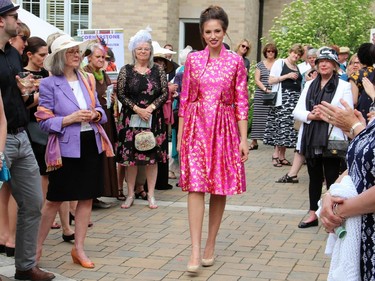 The Sukhoo Sukhoo Fashion Show, featuring designs by Ottawa couturier Frank Sukhoo, was the highlight of the annual garden party for Cornerstone Housing for Women, held Sunday, June 7, 2015, at the official residence of the Irish ambassador.