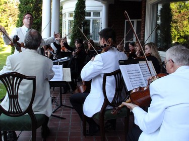 The Thirteen Strings, conducted by Kevin Mallon, performed at A Taste of Vienna reception hosted by Austrian Ambassador Arno Riedel and his wife, Loretta Loria-Riedel, at their official residence in Rockcliffe on Tuesday, June 2, 2015.