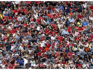 Thousands of fans enjoy the match between Norway and Thailand during their first match of the FIFA Women's World Cup at TD Place in Ottawa Saturday June 07, 2014. Norway won 4-0.