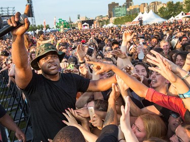 A$AP Ferg sends his fans into a frenzy as he ventures into the crowd at the RBC Ottawa Bluesfest.