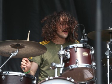 Beaker Best of Sticky Fingers  perform(s) at RBC Ottawa Bluesfest 2015 in Ottawa on July 12, 2015.