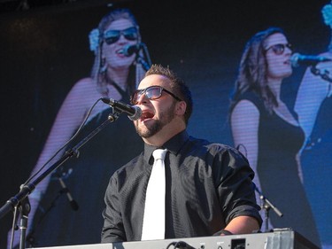 Ben Russell of Bluestone & the Memphis Moonshine on the Monster Energy Stage as day 8 of the RBC Ottawa Bluesfest gets underway at the Canadian War Museum.