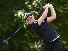 Brooke Henderson, seen in a file photo, ran into trouble when she missed a couple of fairways in Round 1 of the U.S. Women's Open.