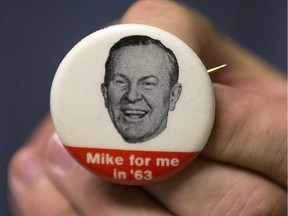 A 1963 campaign button for Lester B. Pearson.