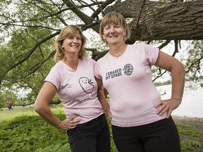 Sisters Caroline and Annemieke Vanneste are both living organ donors:  Caroline, left, gave her kidney to a friend and Annemieke gave hers to a stranger.
