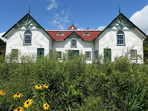 National Capital Commission chief executive Mark Kristmanson, and Sylvain Bertrand, chair of the Co-operative de solidarité de la ferme Moore, signed a five-year lease Tuesday at the historic Moore Farm Estate in Gatineau.