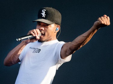 Chance The Rapper on the Bell Stage.