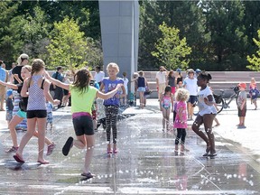 The city wants to turn up the jets at the water plaza in Lansdowne Park.