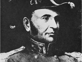 Colonel John By of the Royal Engineers supervised construction of the Rideau Canal.