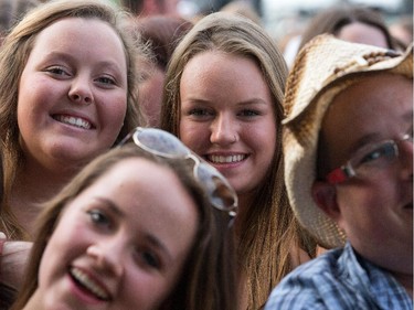 Fans wait for Kira Isabella wait for her to begin as day 2 of the RBC Ottawa Bluesfest continues at the Canadian War Museum.