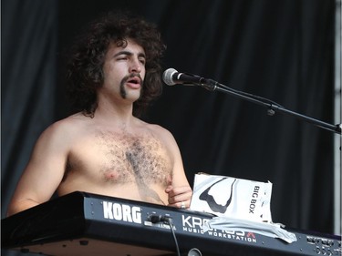 Freddy Crabz of Sticky Fingers  performs at RBC Ottawa Bluesfest 2015 in Ottawa on July 12, 2015.