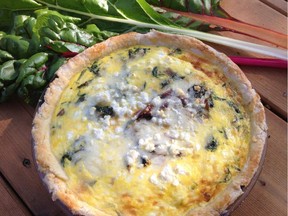 Garlicky Swiss Chard Pie is easy to make and loaded with nutrients.