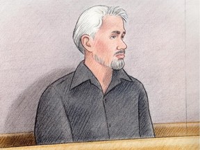 Gino Langevin, 45, in a court sketch.