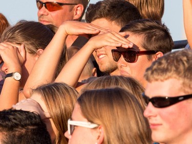 Guests strain to watch as the annual Fortissimo‚ a free military and musical performance on Parliament Hill, took place on Thursday, July 23, 2015.