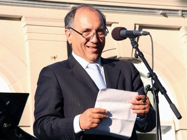 Italian Ambassador Gian Lorenzo Cornado welcomed more than 400 guests to the 20th Annual Garden Party for Opera Lyra Ottawa held at his official residence in Gatineau on Wednesday, July 8, 2015.