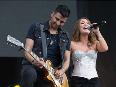 Kira Isabella on the Bell Stage as day 2 of the RBC Ottawa Bluesfest continues at the Canadian War Museum.  Assignment - 121065 Photo taken at 19:11 on July 9. (Wayne Cuddington / Ottawa Citizen)