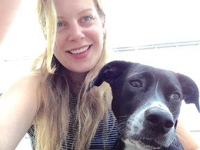 Dana Truelove and her dog Emma.