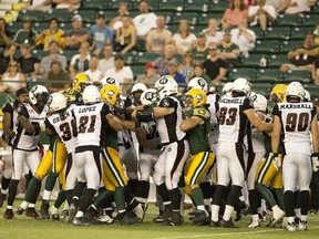 Ottawa Redblacks and the Edmonton Eskimos may have something to settle in the rematch next week.