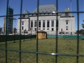 Outdoor daycare area in front of the Supreme Court in Ottawa, July 30, 2015.