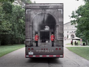 Detail of Rideau Hall, an image by Tony Fouhse in the exhibition Official Ottawa.