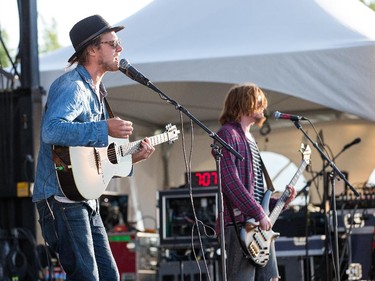 Scott Stanton, left, and Ghosty Boy of the band Current Swell on the Canadian Stage.