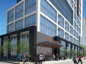 An architectural rendering of Broccolini's proposal for 383 Slater St., now the site of Alterna Savings' headquarters.