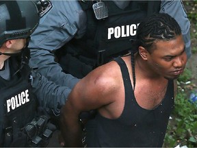 Kurlan Lawrence following arrest in July 2015