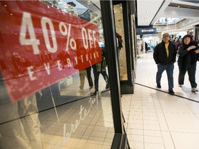 Shoppers at the Rideau Centre Saturday December 13, 2014.