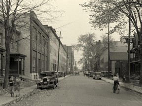 Slater Street, looking east from Lyon, circa 1937. The photo is one of hundreds commissioned by urban planner Jacques Gréber for his assessment of Ottawa.